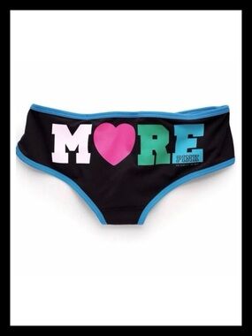 💕ⓅⒾⓃⓀ ⓋⓈ VINTAGE/RARE/HTF “I NEED MORE” Extra Low Rise Hipster Panties ✨NWT💕